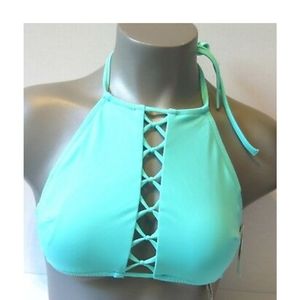 VS PINK HIGH NECK BIKINI SET S NWOT.